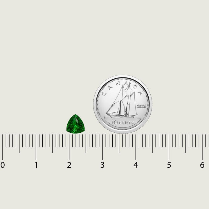 Mathieu Blanchard Grenat Travorite Naturel Taille Trillion 5.5 mm