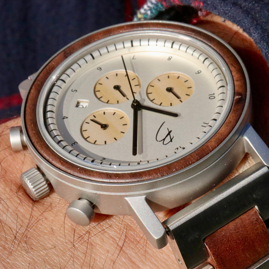 Mathieu Blanchard Montres Noyer Montre Graham en bois de noyer