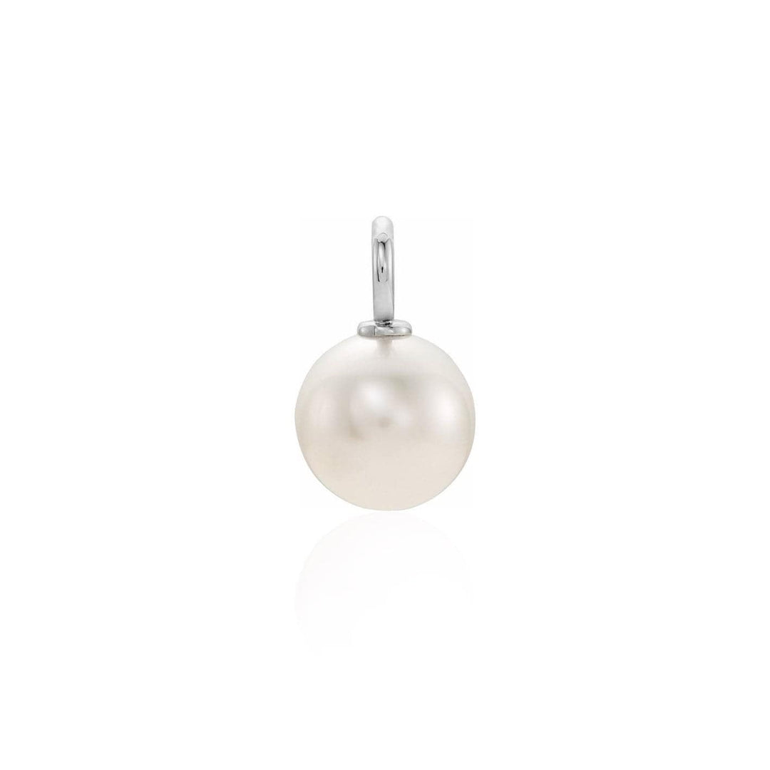 Mathieu Blanchard Argent sterling / 6 mm / Argent Pendentif perle d'eau douce et or 10K ou argent sterling