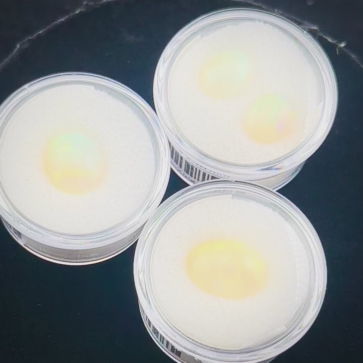 Oval Cabochon Natural Ethiopian White Opal