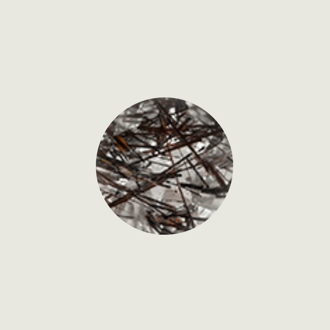 Mathieu Blanchard Quartz Naturel Rutilé Taille brillant rond 6 mm