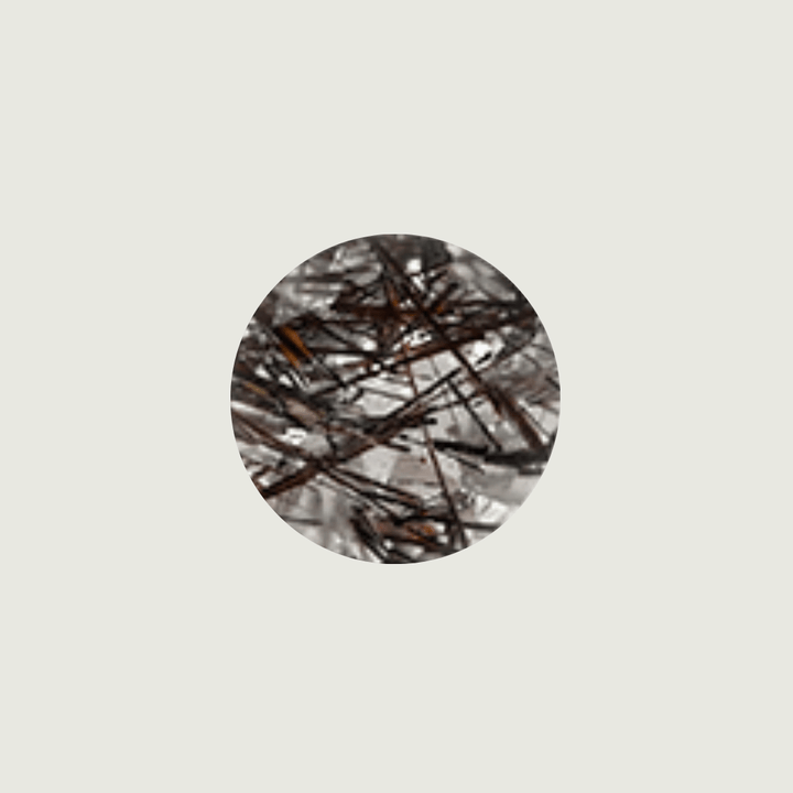 Mathieu Blanchard Quartz Naturel Rutilé Taille brillant rond 6 mm