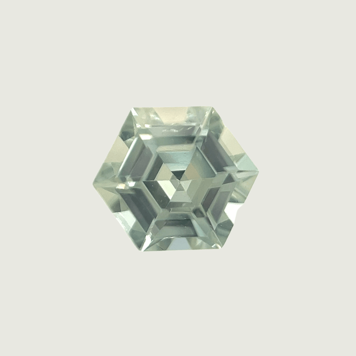 Mathieu Blanchard Saphir Naturel Dry Cottonwood Creek - Montana - Vert Taille Hexagone