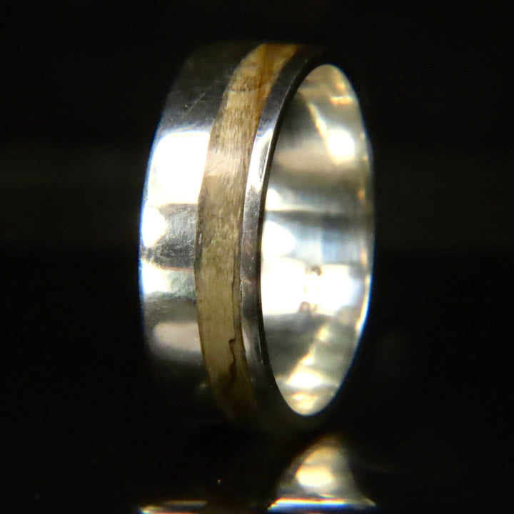Atelier du bon bouleau Bagues Bague en bois et argent sterling ou or 14K - 18K personnalisée