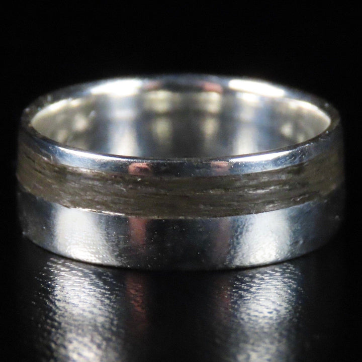 Atelier du bon bouleau Bagues Bague en bois et argent sterling ou or 14K - 18K personnalisée
