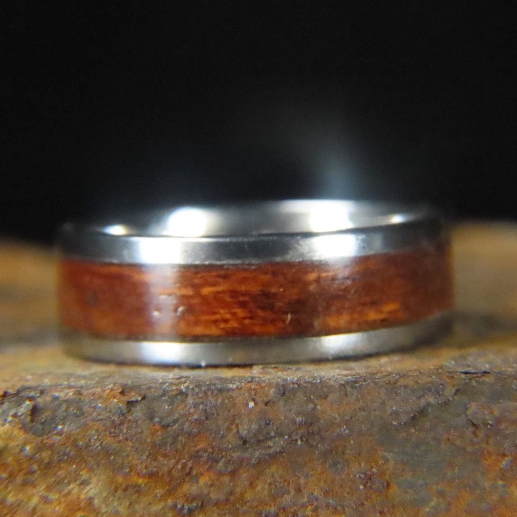 Atelier du bon bouleau Bagues Bague en bois et argent sterling ou or 14K - 18K personnalisée