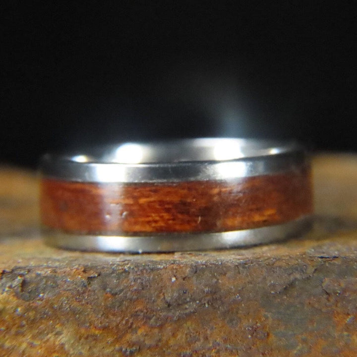 Atelier du bon bouleau Bagues Bague en bois et argent sterling ou or 14K - 18K personnalisée