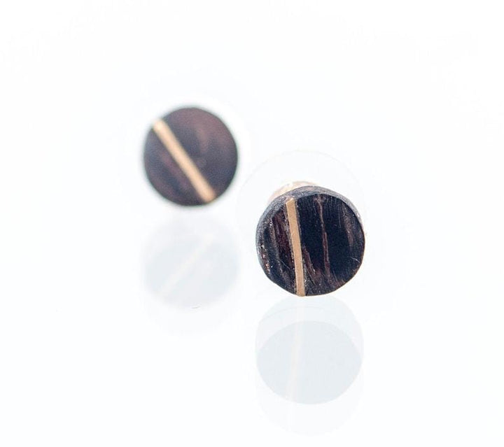 Atelier du bon bouleau Boucles d'oreilles en bois et argent sterling ou or 14K personnalisée