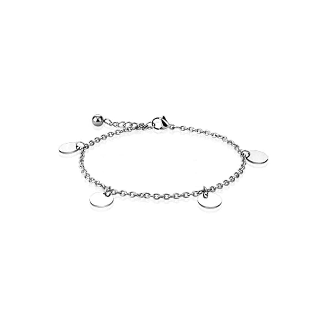 - Bracelet de cheville Ronds en acier