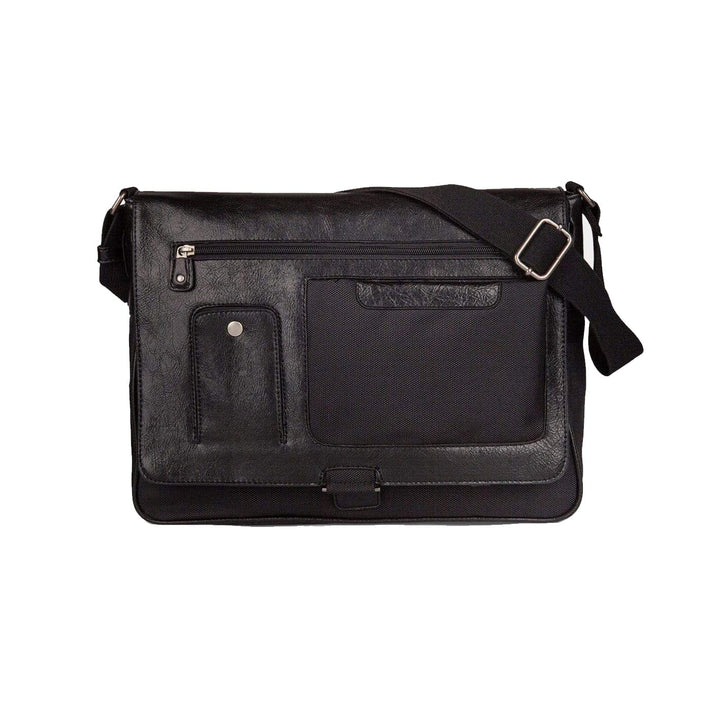 Bugatti Sac à bandoulière en cuir vegan noir