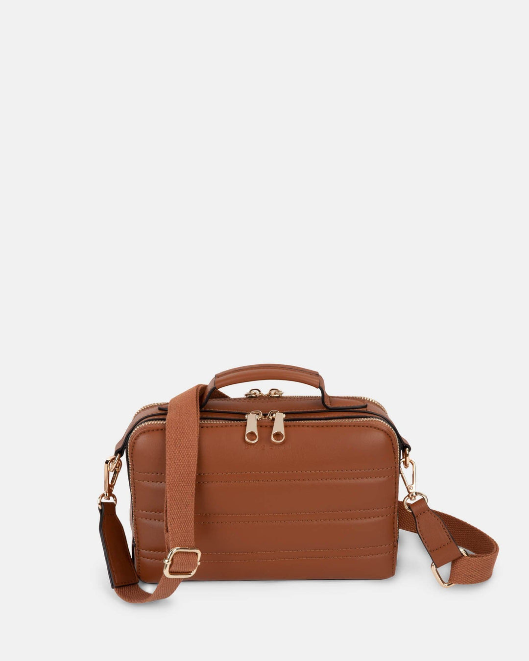 Bugatti Tan Sac à bandoulière en cuir vegan Soho