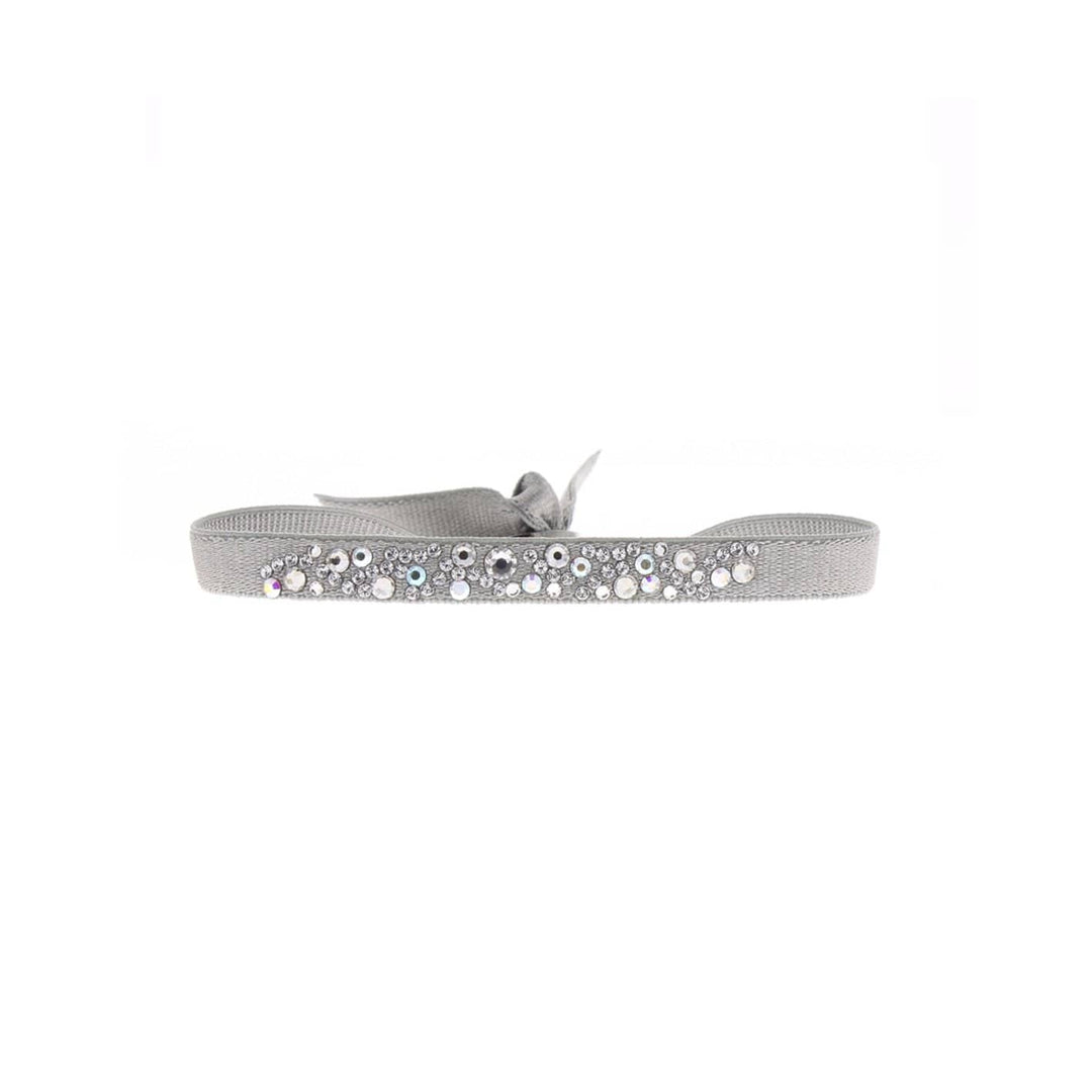 Interchangeables de Paris Satin / Ajustable Bracelet en satin et Swarovski