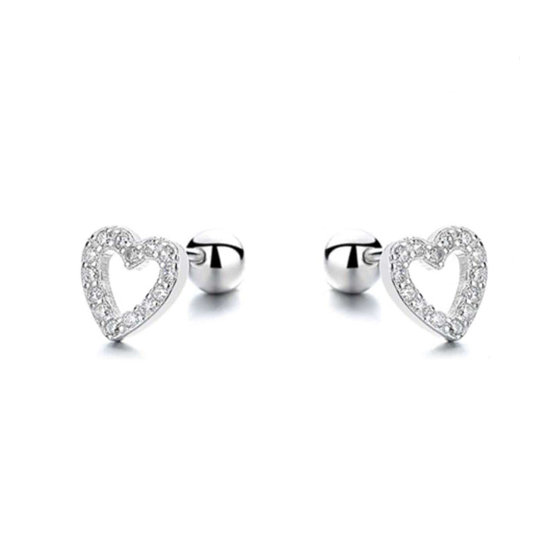 Mathieu Blanchard Boucles d'oreilles Argent Boucles d'oreilles Coeurs en argent sterling