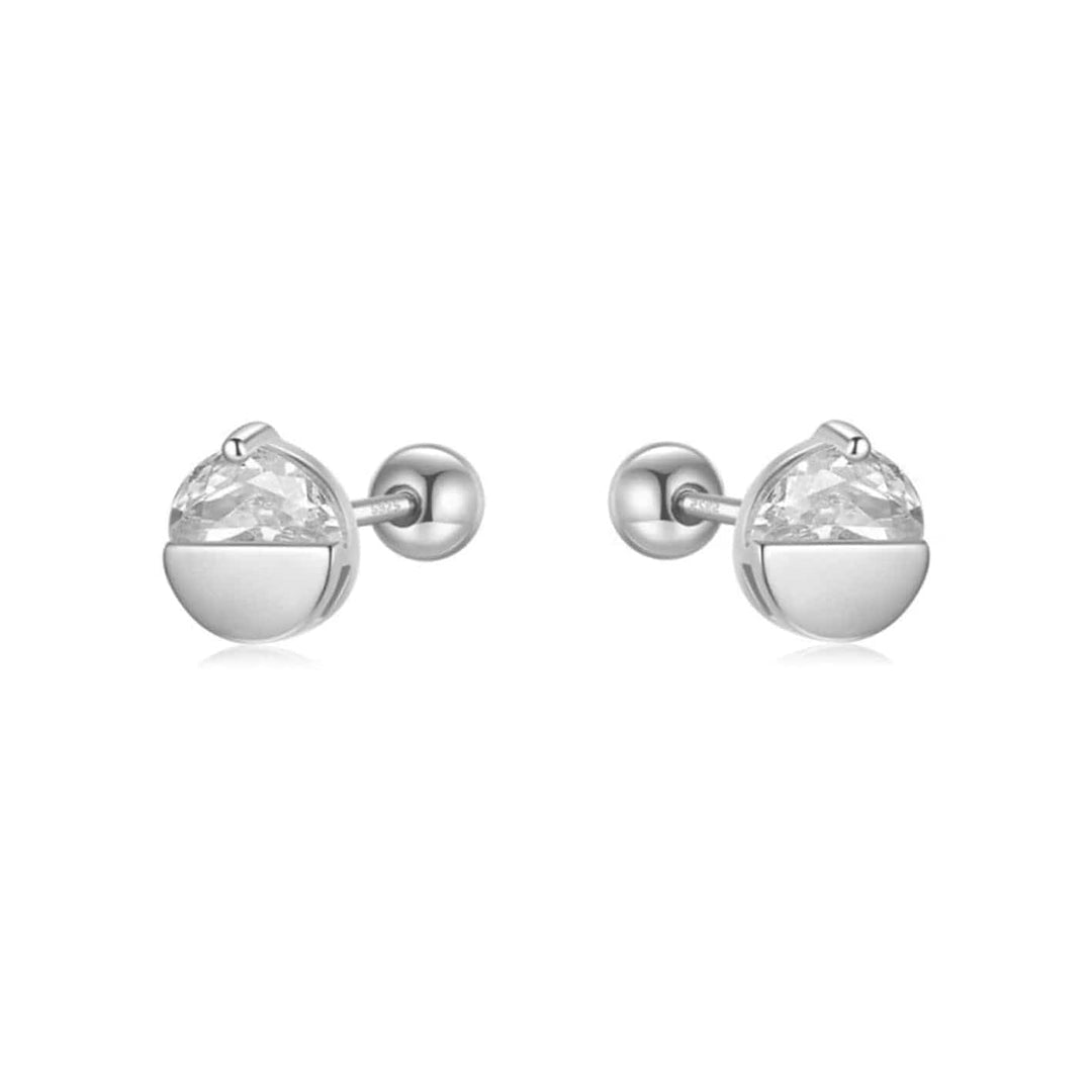 Mathieu Blanchard Boucles d'oreilles Boucles d'oreilles Demi-Subtiles en argent sterling