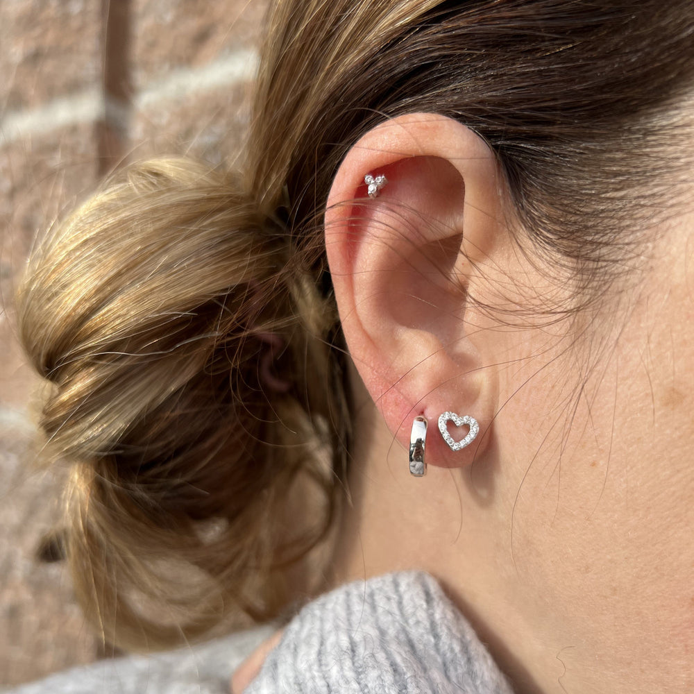 Mathieu Blanchard Boucles d'oreilles Boucles d'oreilles Huggies Minimalistes 8, 11 ou 12mm en argent sterling