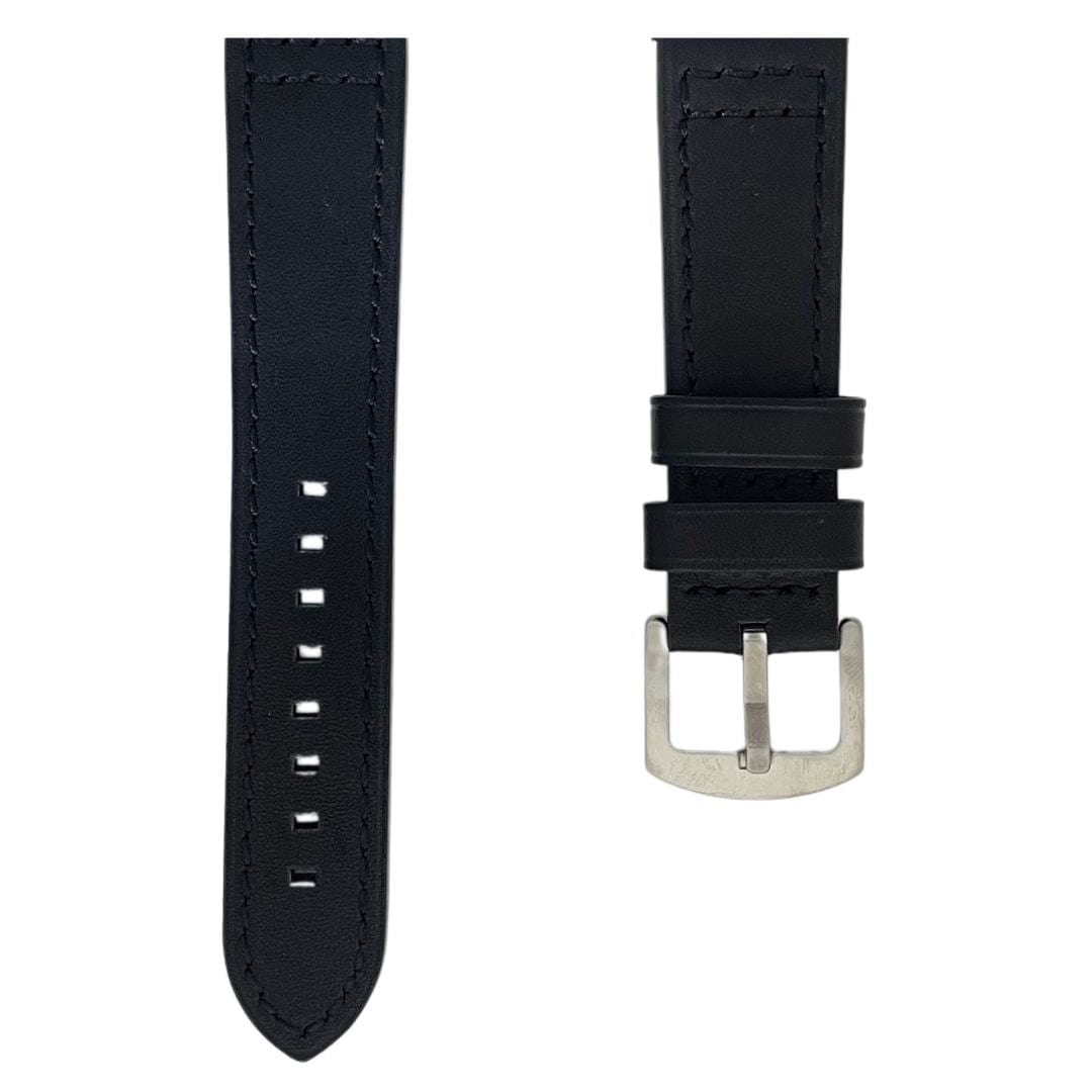 Mathieu Blanchard Bracelets de montre Bracelet de montre en cuir noir -  attache rapide