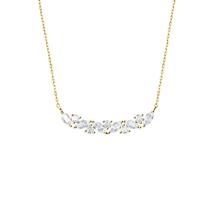 Mathieu Blanchard Colliers Doré / Or 10K Collier Nuage Scintillant en or 10K et moissanites