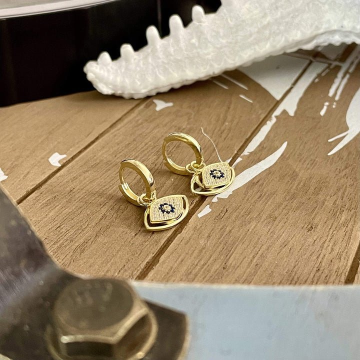 Mathieu Blanchard Doré Boucles d'oreilles Huggies en argent sterling