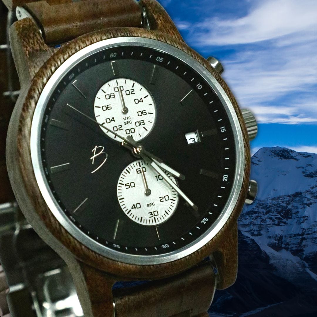 Mathieu Blanchard Montres Noyer Montre Arnold en bois de noyer