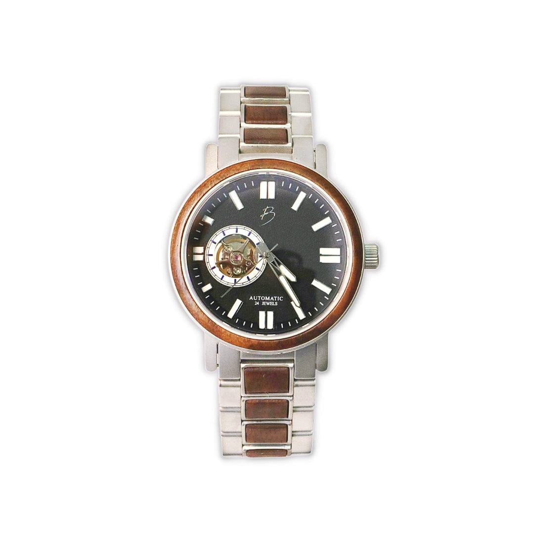 Mathieu Blanchard Montres Noyer Montre Copernic en bois de noyer