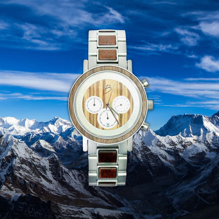 Mathieu Blanchard Montres Noyer Montre Harrison en bois de noyer