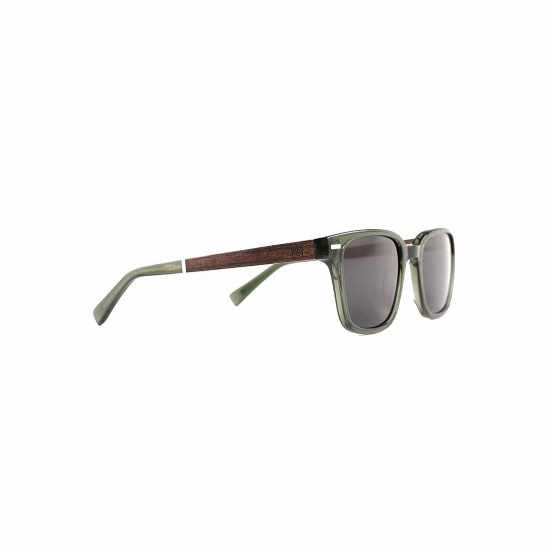 Roadtripmadewood Lunettes de soleil Lunette de soleil Escapade verte en bois