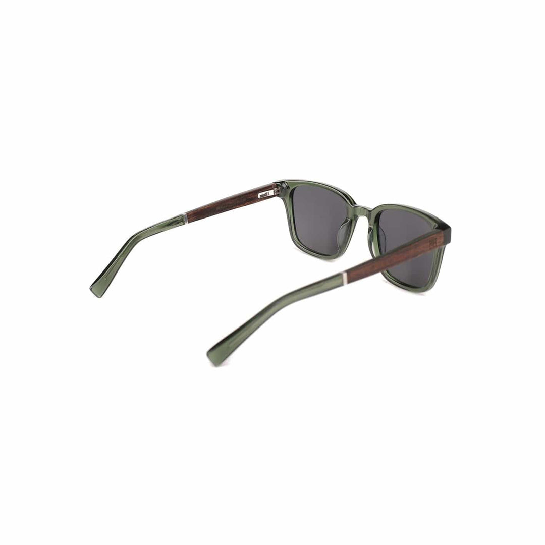 Roadtripmadewood Lunettes de soleil Lunette de soleil Escapade verte en bois