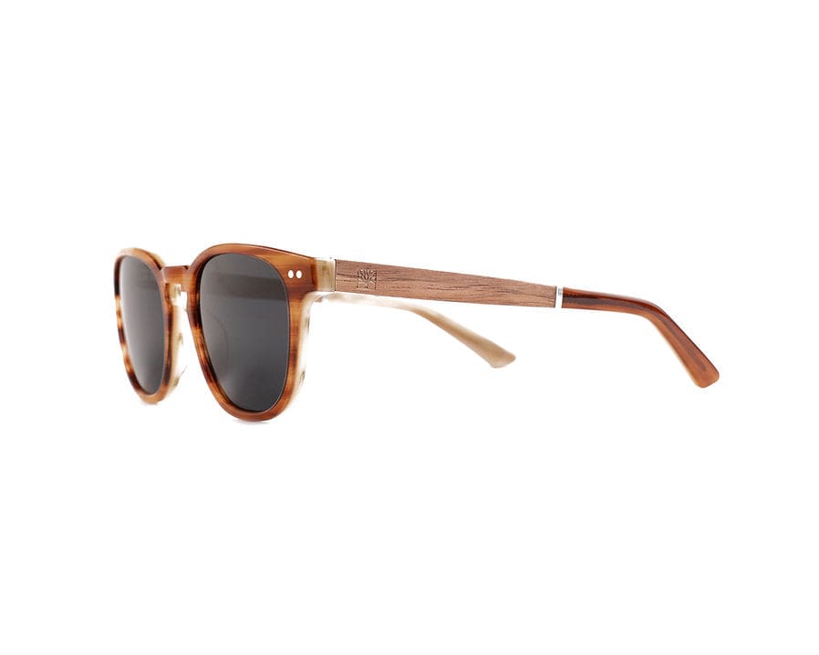 Roadtripmadewood Lunettes de soleil Lunette de soleil OASIS ambre en bois