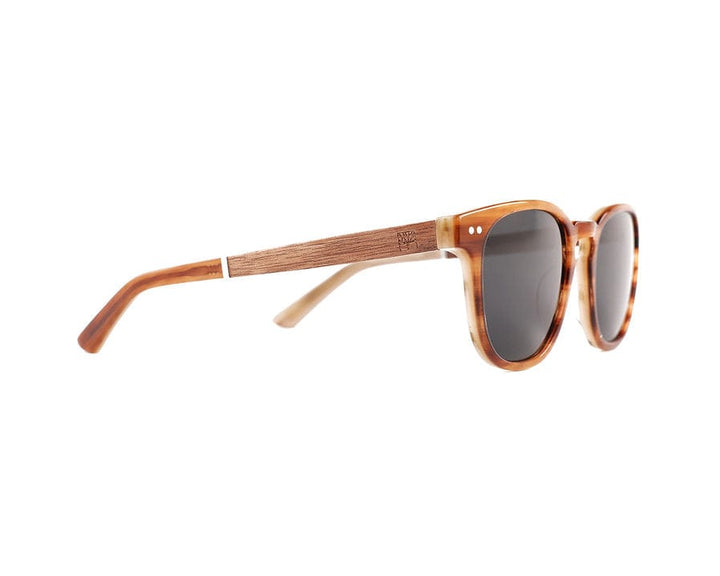 Roadtripmadewood Lunettes de soleil Lunette de soleil OASIS ambre en bois