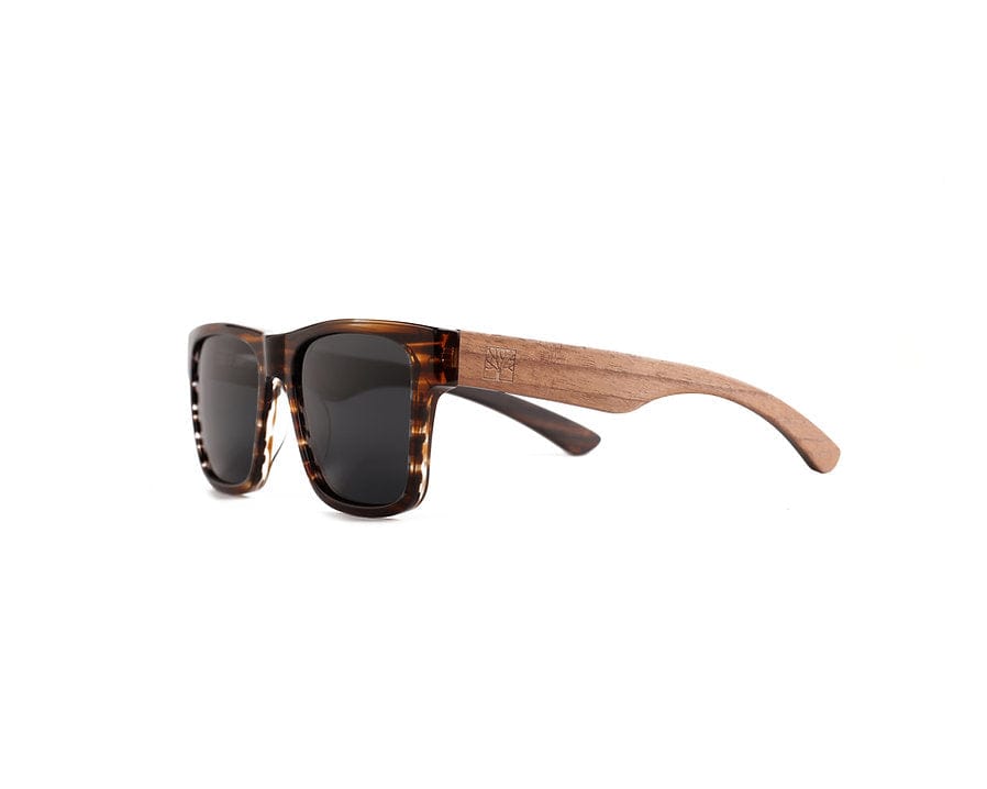 Roadtripmadewood Lunettes de soleil Lunette de soleil Roadtrip ambre en bois