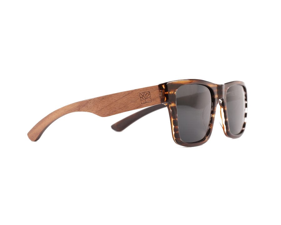 Roadtripmadewood Lunettes de soleil Lunette de soleil Roadtrip ambre en bois
