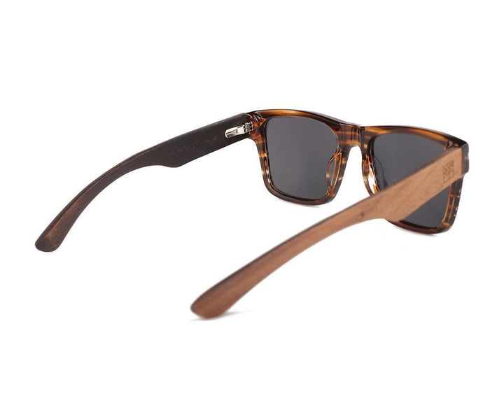 Roadtripmadewood Lunettes de soleil Lunette de soleil Roadtrip ambre en bois