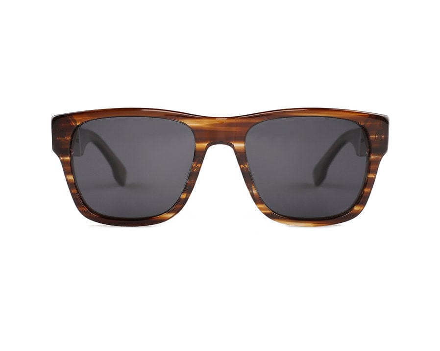 Roadtripmadewood Lunettes de soleil Lunette de soleil Roadtrip XL ambre en bois