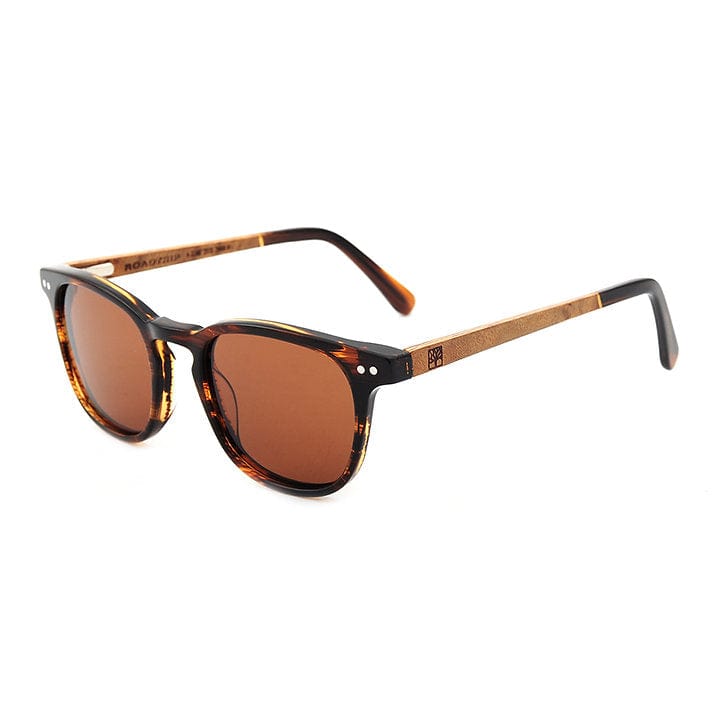 Roadtripmadewood Lunettes de soleil Lunette de soleil Travel ambre en bois