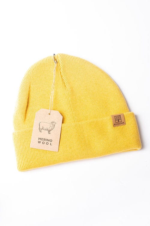 Roadtripmadewood Tuque Merinos jaune