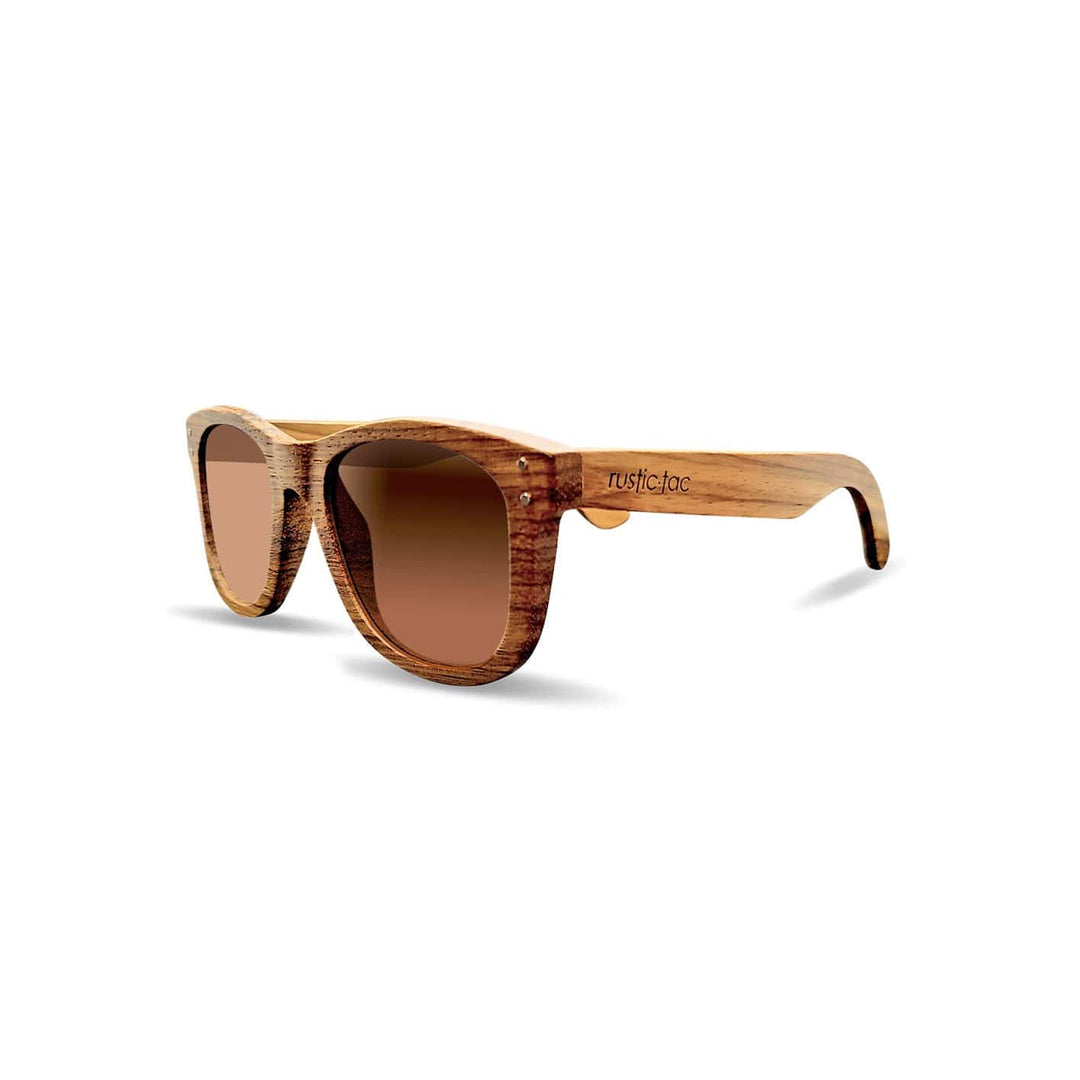 Rustic Tac Lunette de soleil Sunwood en bois de Zébrano