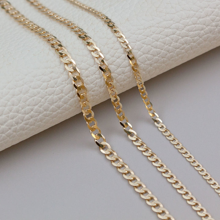 Open Curb Sterling Silver Chain