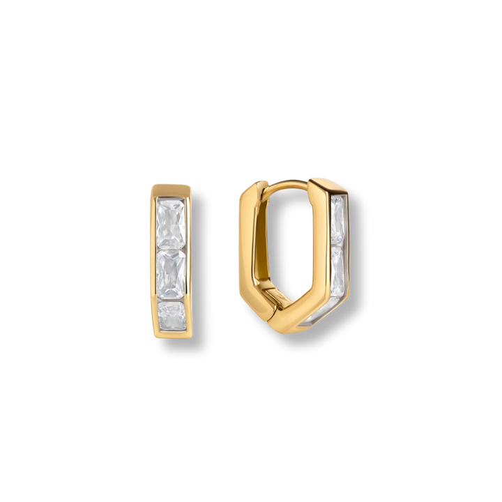 Montclair Stainless Steel Huggie Earrings