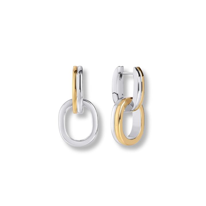 Malone Stainless Steel Huggie Earrings