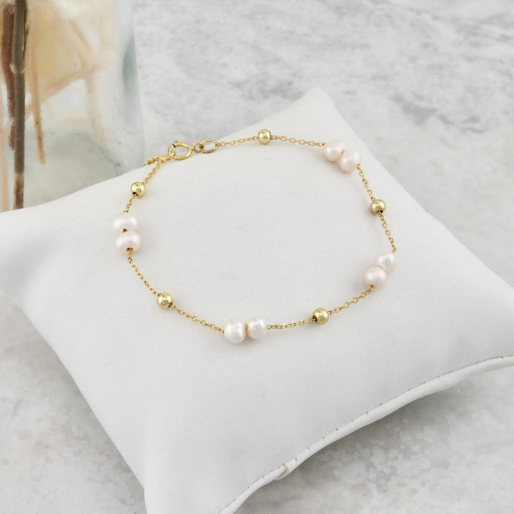 Pearls And Sterling Silver Bracelet