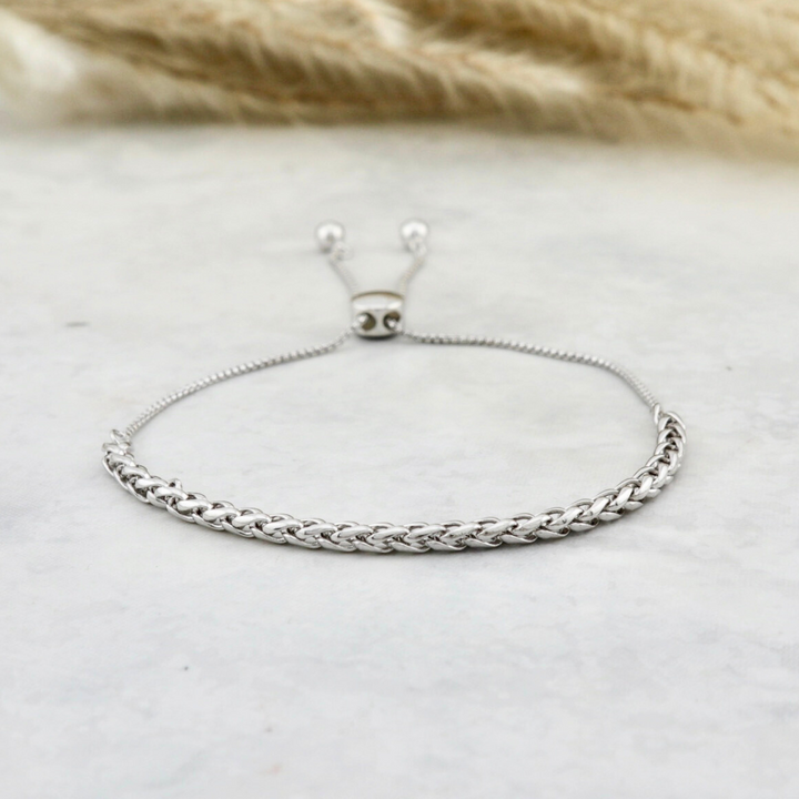 Wheat Sterling Silver Bracelet