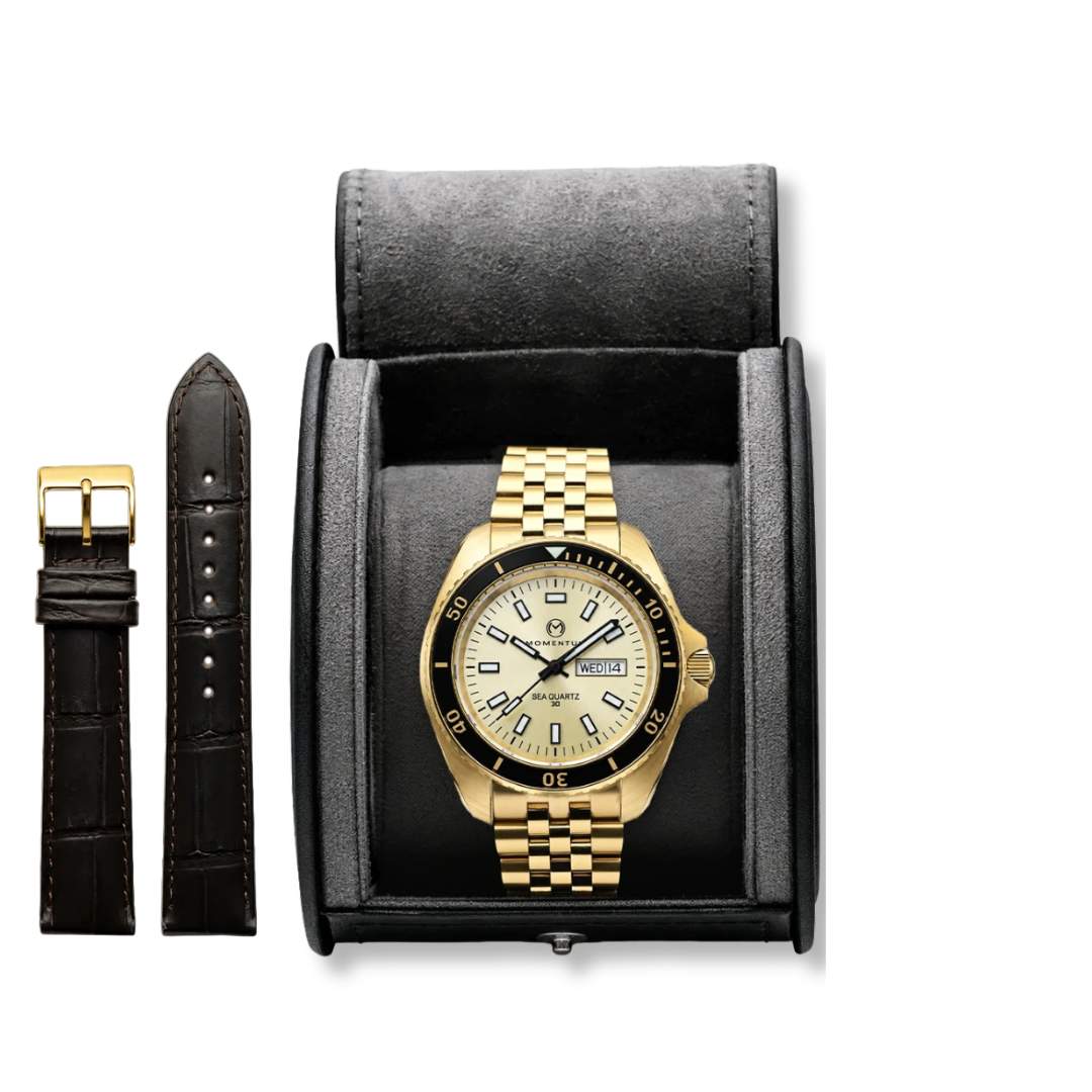 Montre Momentum Champagne Sea Quartz 30 - 42mm