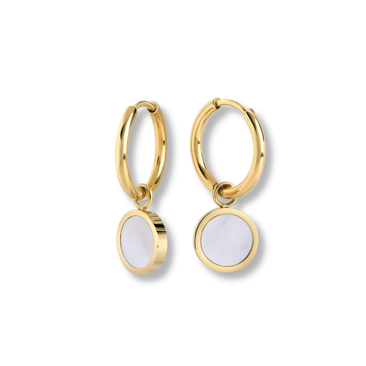 Katerina Stainless Steel Huggie Earrings