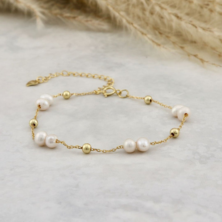 Pearls And Sterling Silver Bracelet