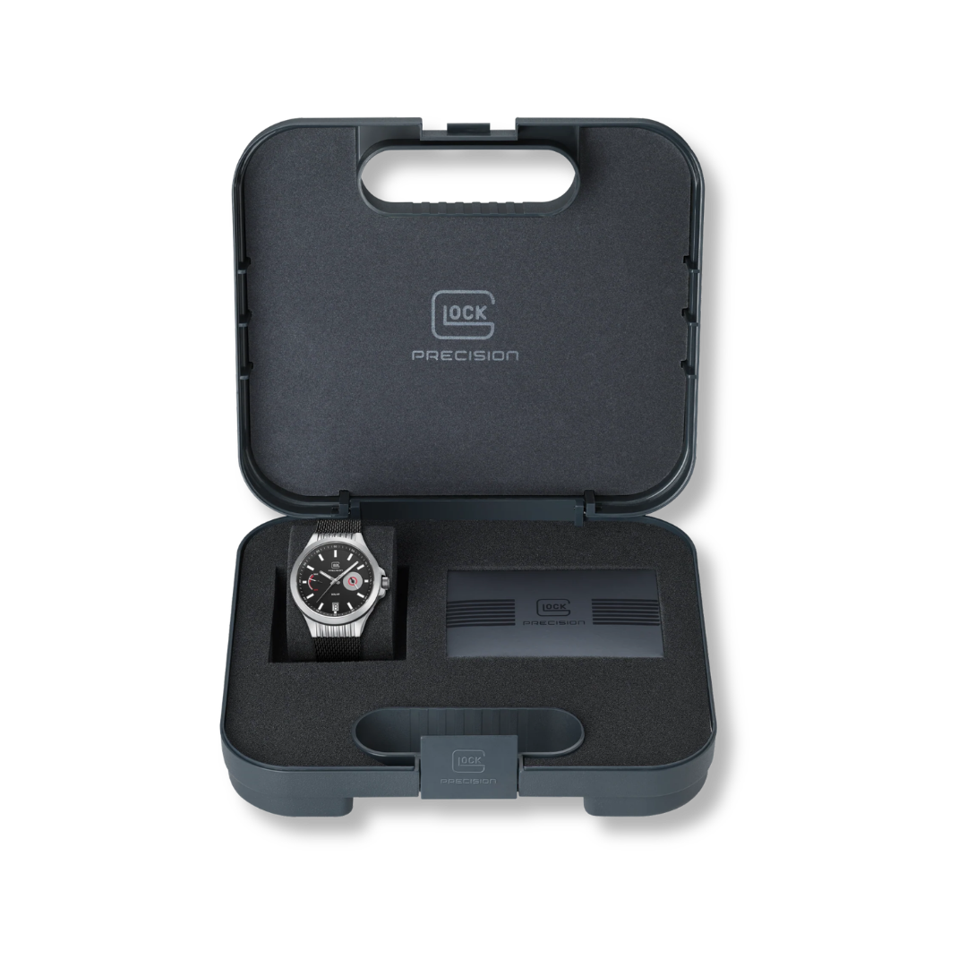 Montre GLOCK 42mm - Argent &amp; Noir GW19-2-22