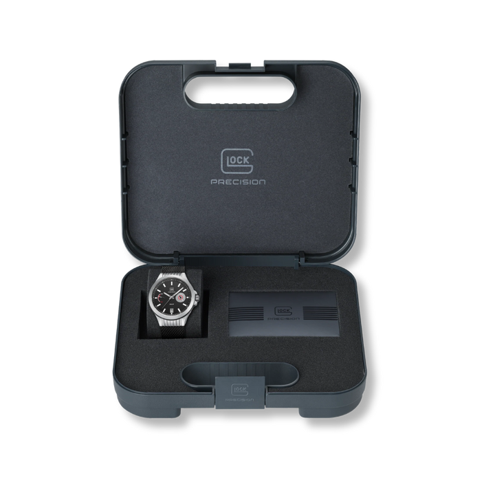 Montre GLOCK 42mm - Argent &amp; Noir GW19-2-22