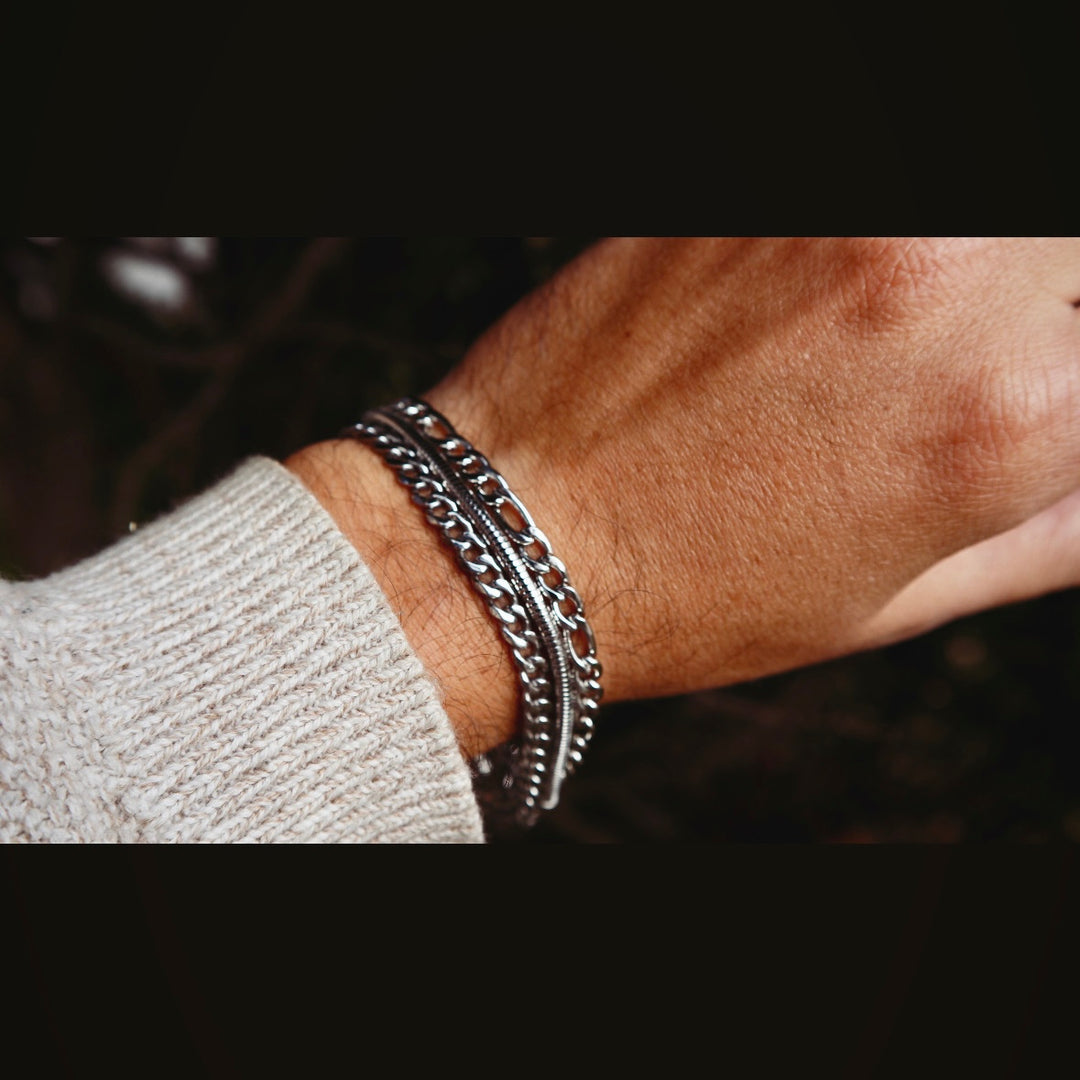 Trio La Force Stainless Steel Bracelets