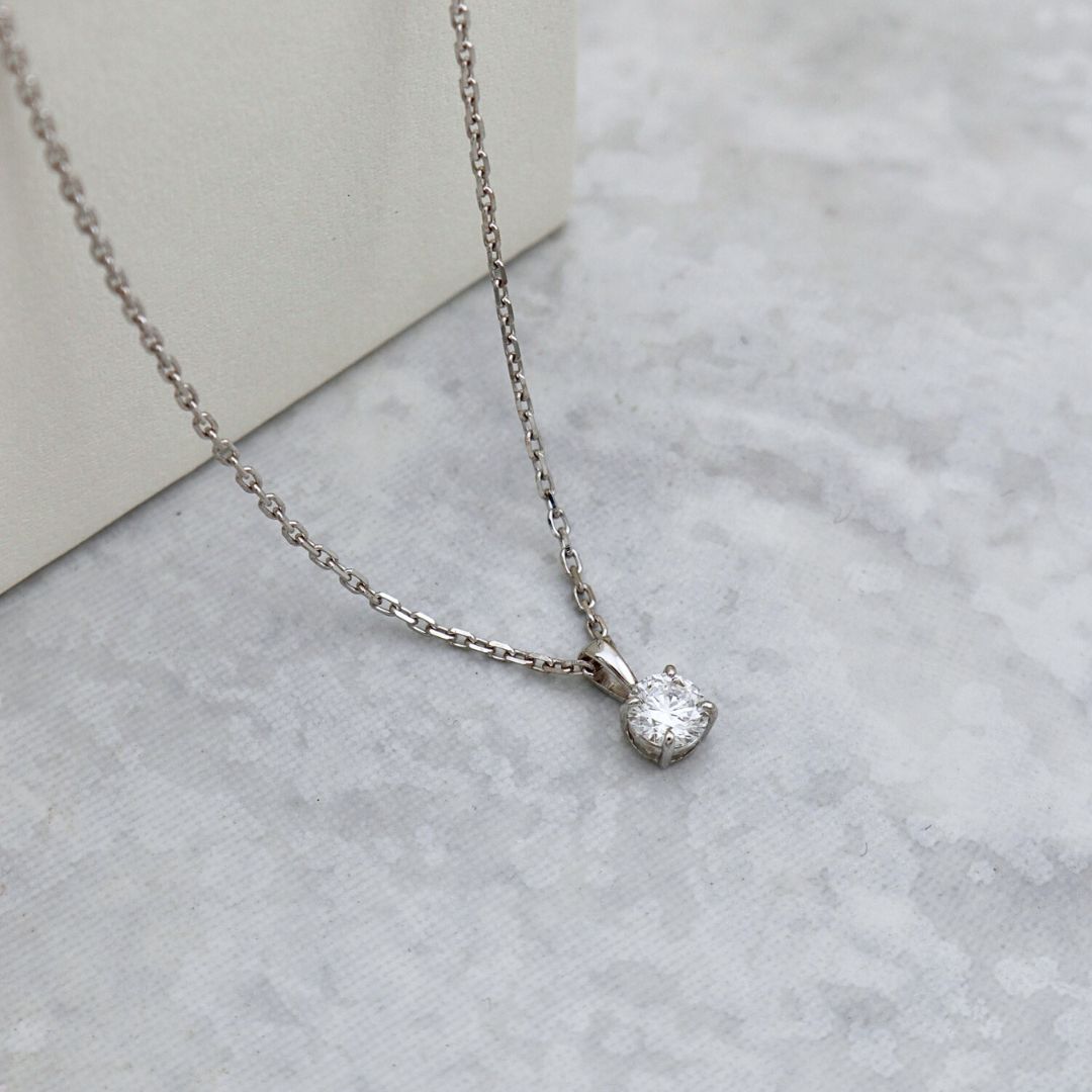 Collier Classique en or 14K - 18K et diamant