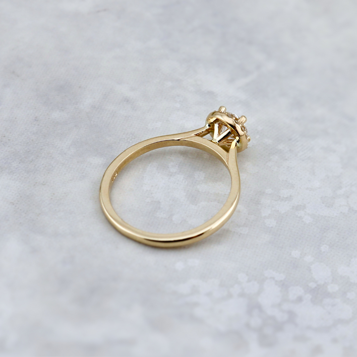 Halo Classic  14K - 18K Gold and 0.6 ctw Diamonds