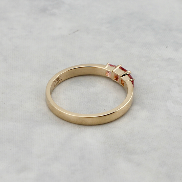 Bague Princesse en or 14K et topaze